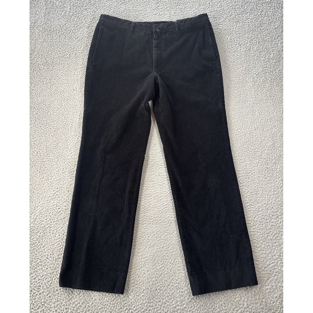 Jil Sander Corduroy Pants Mens 54 (36x31) Black Trousers Cotton Made in Italy